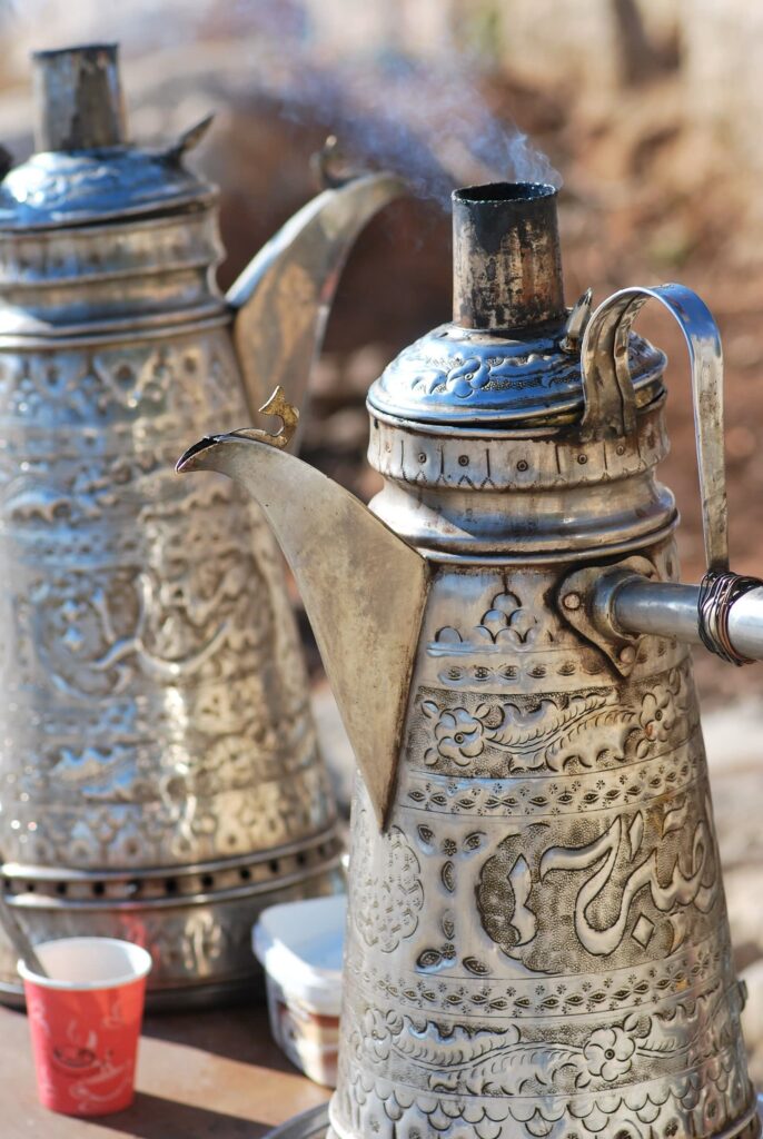 An Arabic coffee pot (dallah)