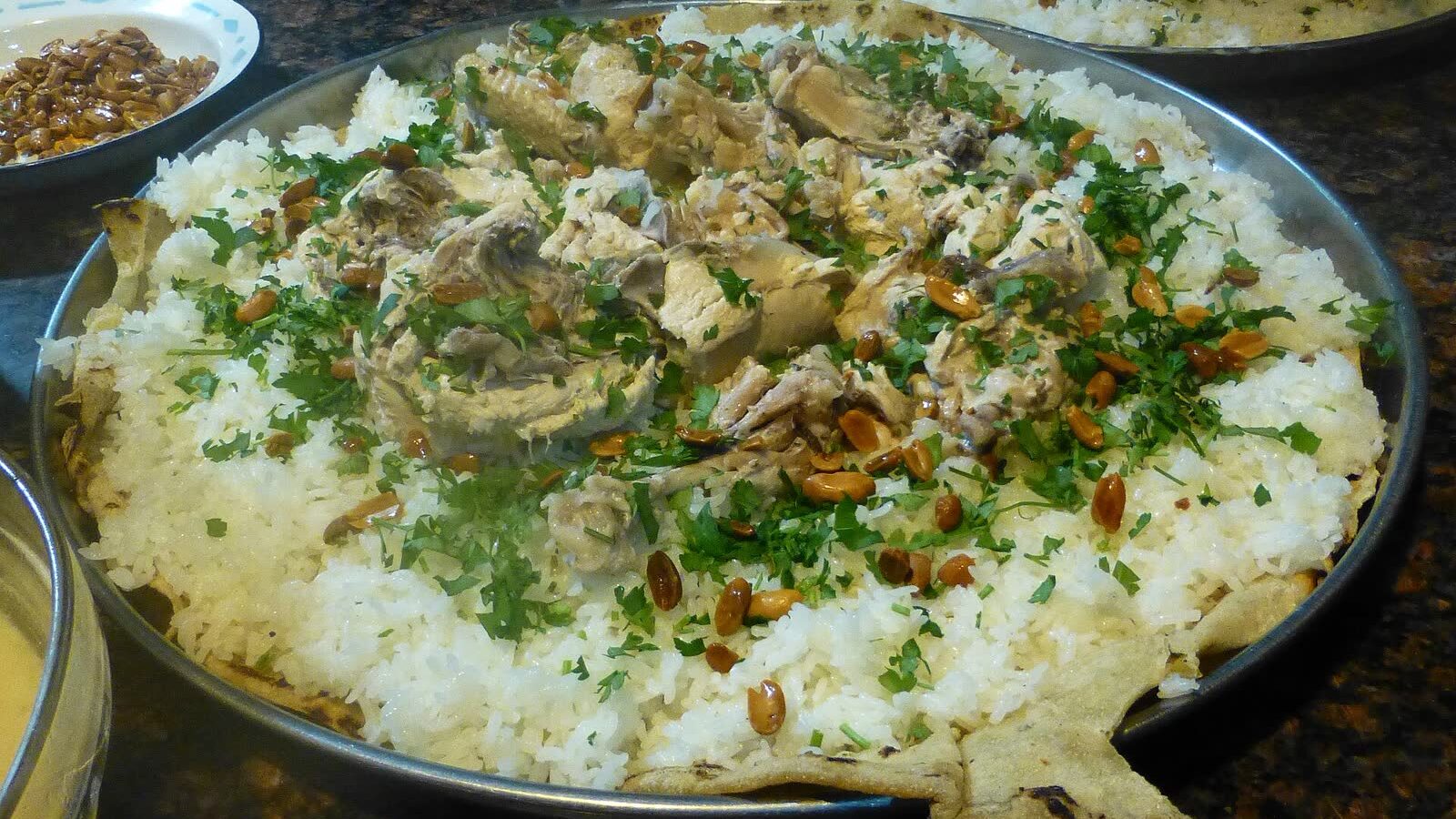Mansaf being prepared